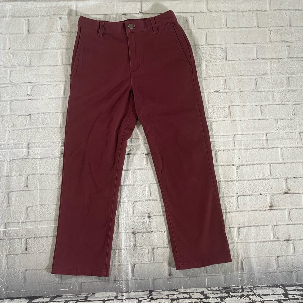 RVCA  Week-end Stretch Red Pants Size 9